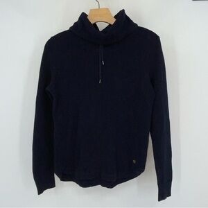 Ralph Lauren Womens Cowl Neck Sweater Navy Blue Size Medium H13‎
